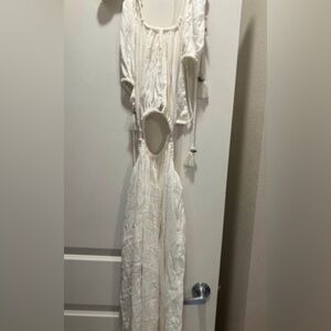 Free people dress.  Color-white size-S